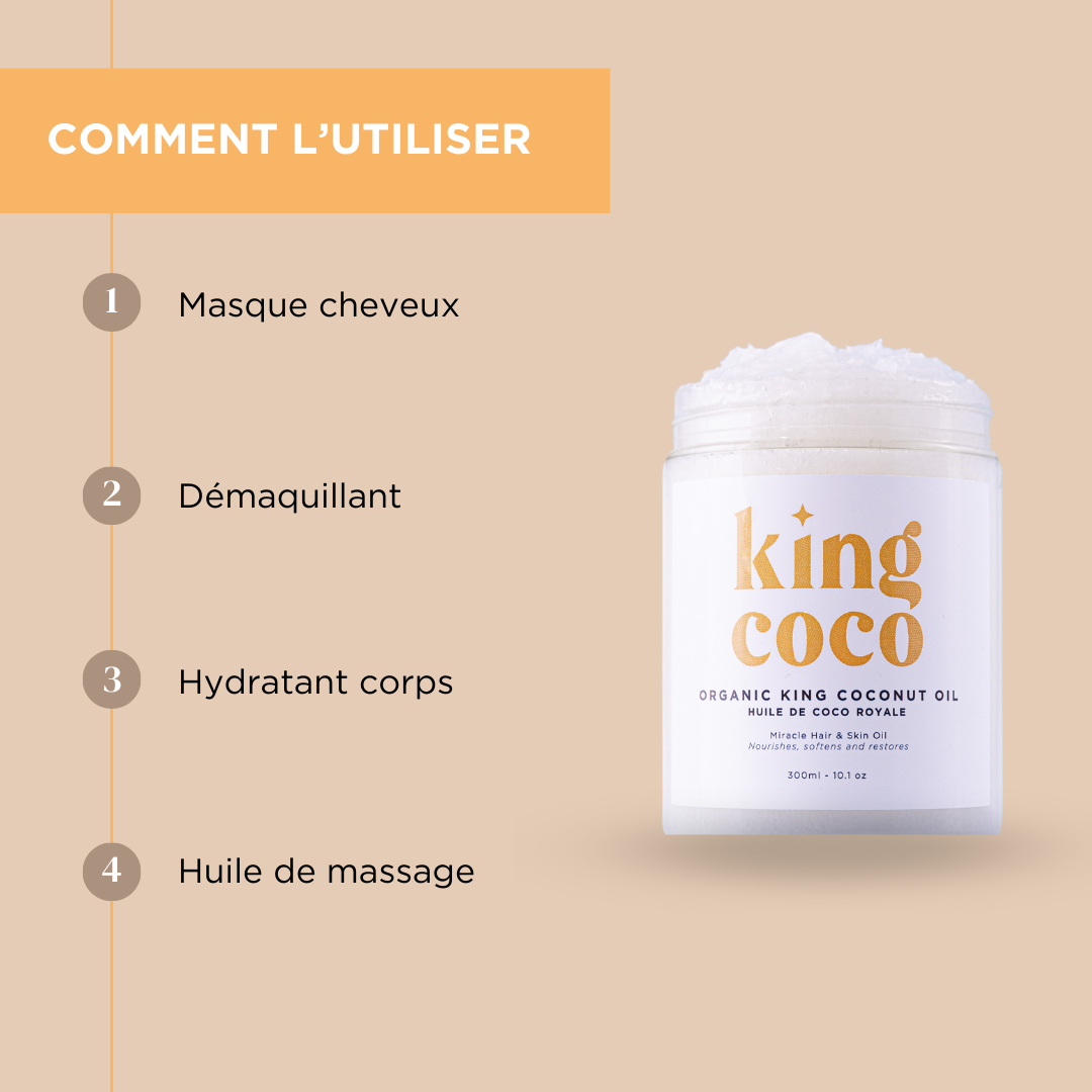 Comment utiliser l'huile de noix de coco royale